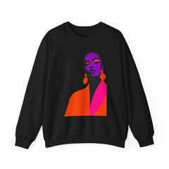 Abstract Femme Portrait Crewneck Sweatshirt