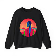 Vibrant Retro Sunset Crewneck Sweatshirt