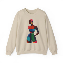Abstract Afro Chic Crewneck Sweatshirt