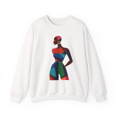 Abstract Afro Chic Crewneck Sweatshirt