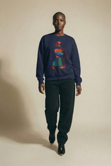 Abstract Afro Chic Crewneck Sweatshirt