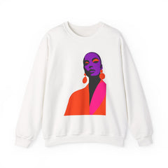 Abstract Femme Portrait Crewneck Sweatshirt