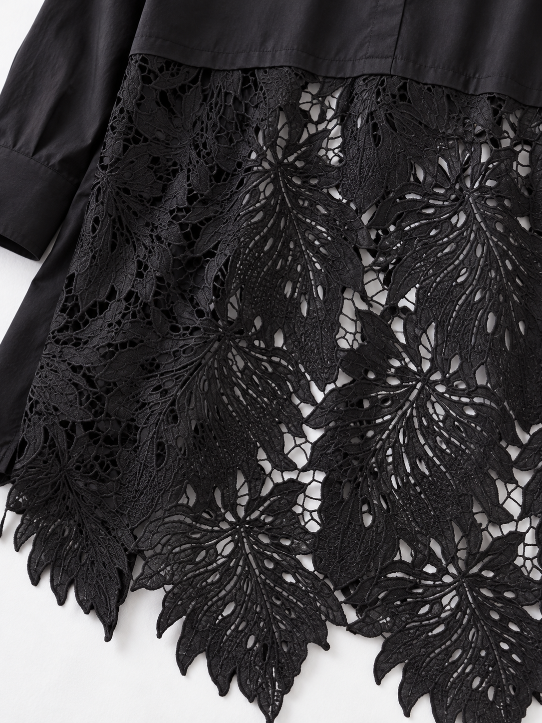 Lace-Back Longline Shirt · detail-2