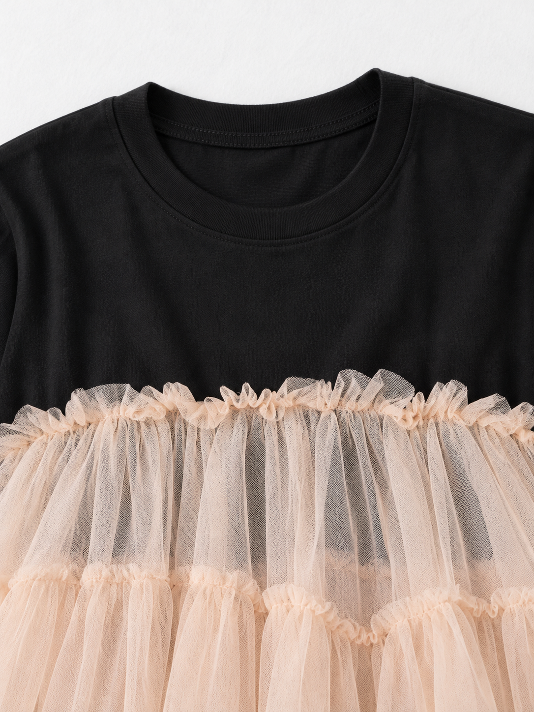 Contrast Tulle-Tier Dress · detail-1