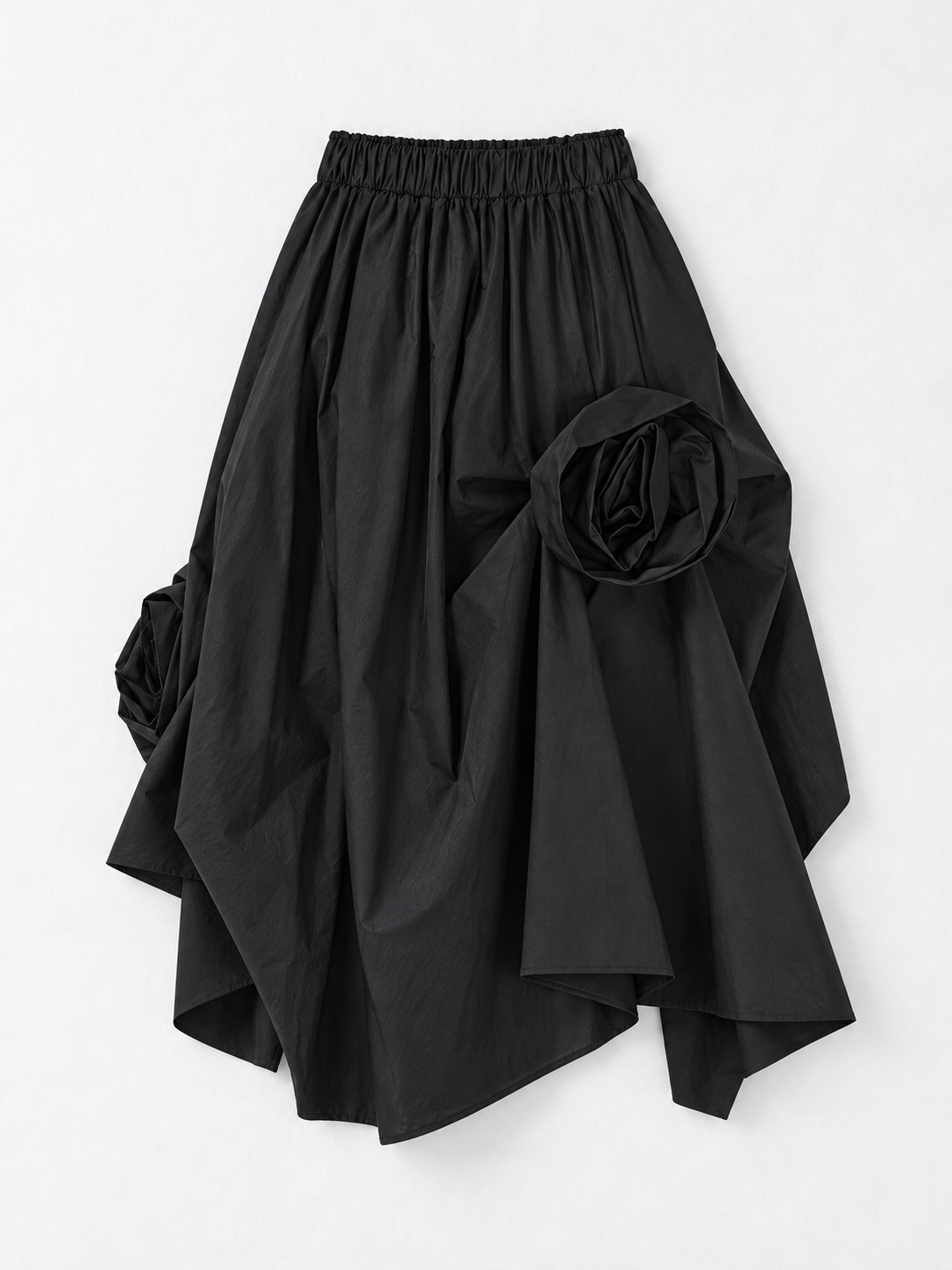 black · flat-front