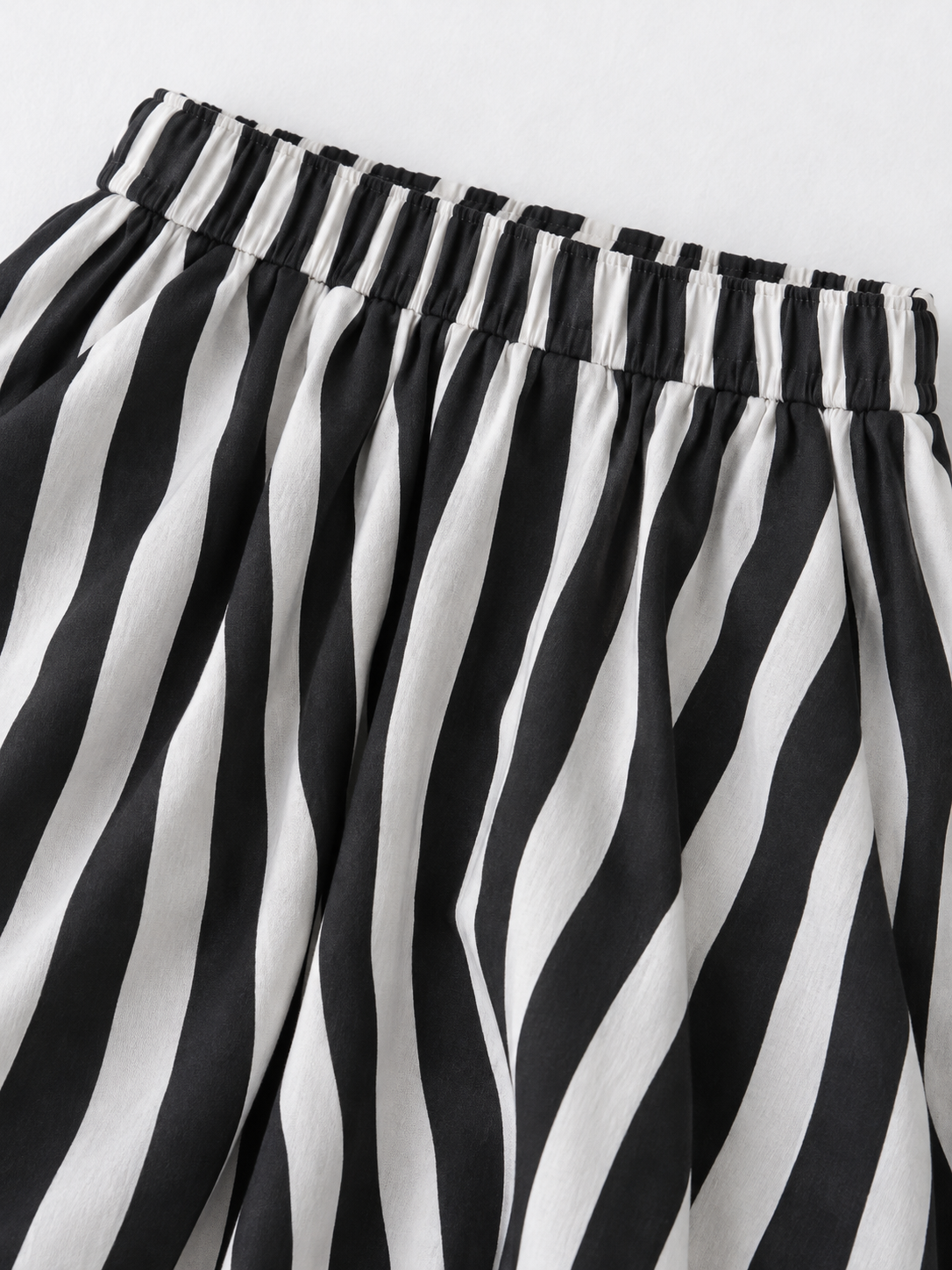 Stripe Rosette Midi Skirt · detail-1