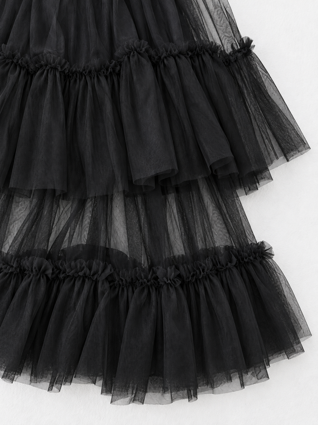 Tiered Mesh T-Shirt Dress · detail-2