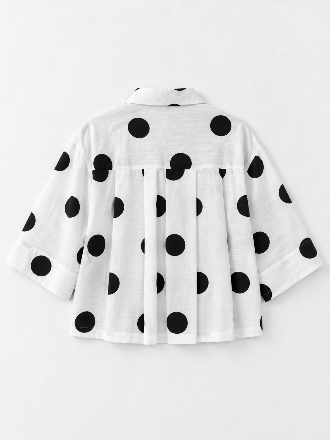 Dot-Print Boxy Shirt · flat-back