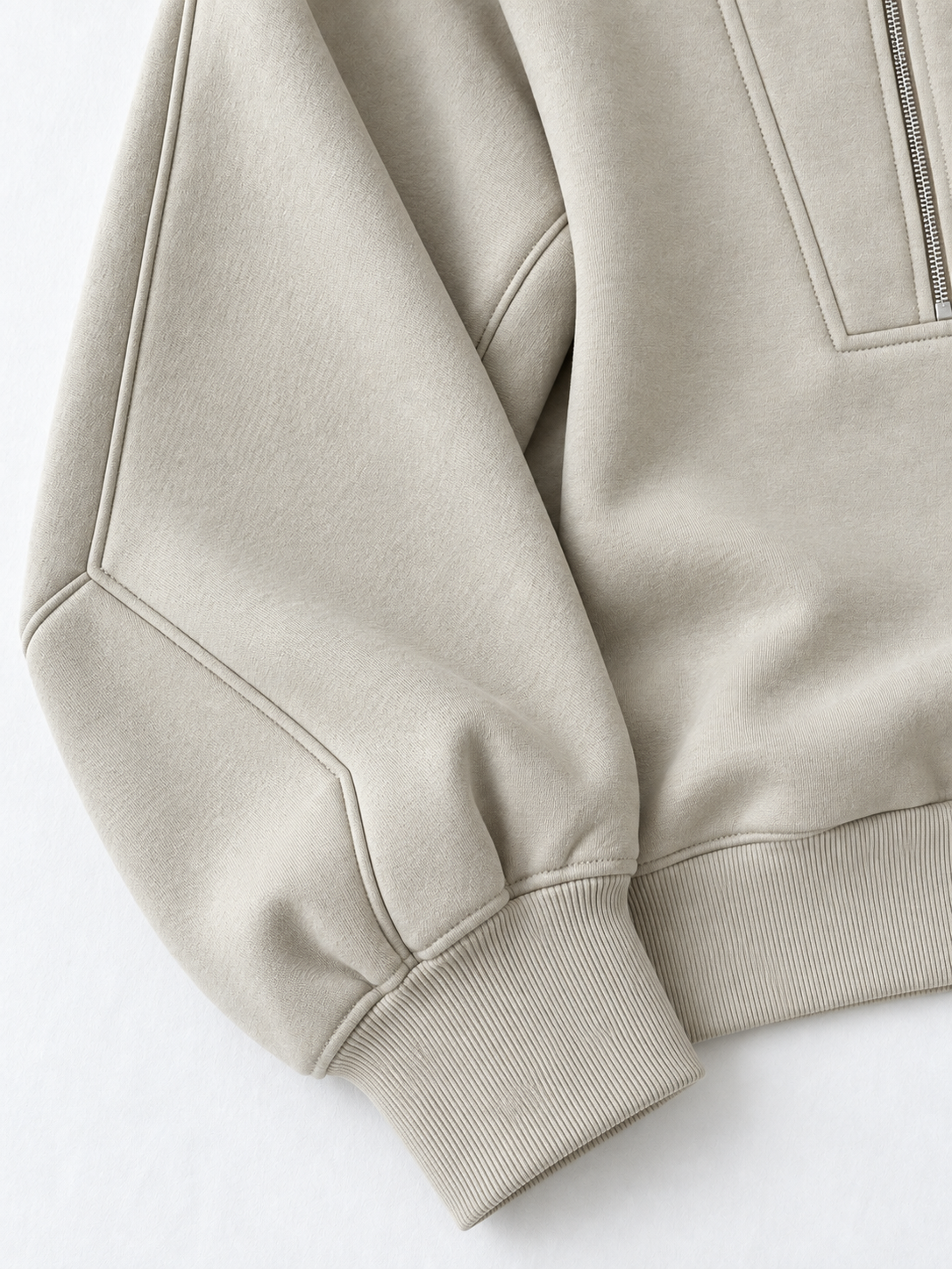 Half-Zip Sculpted Sweatshirt · detail-2