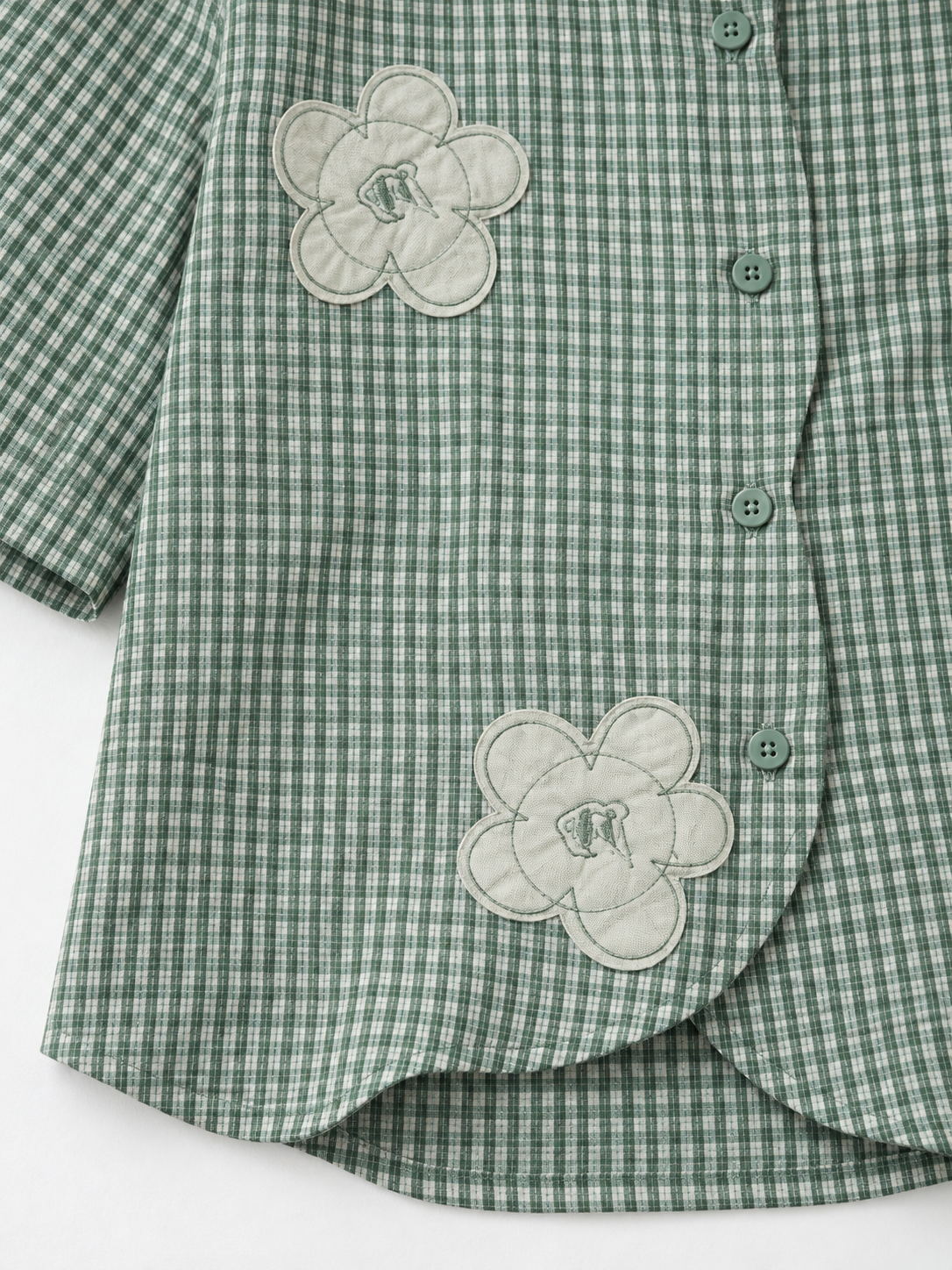 Floral Check Short-Sleeve Shirt · detail-2