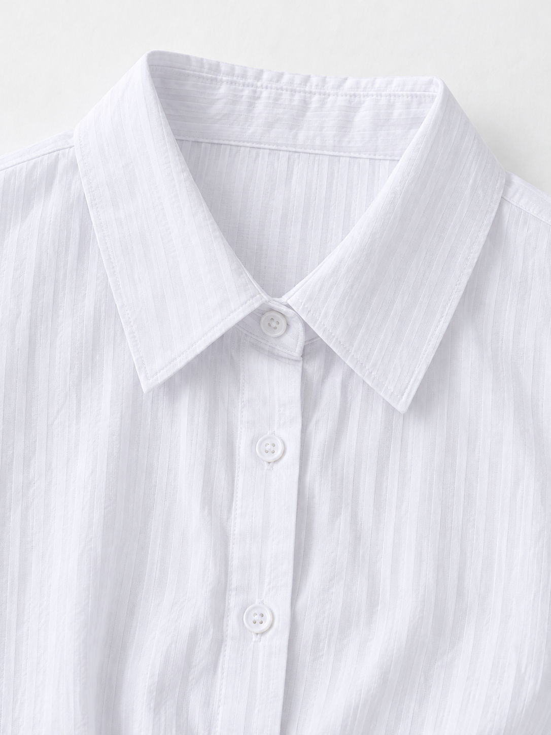 Cross-Front Short-Sleeve Shirt · detail-1