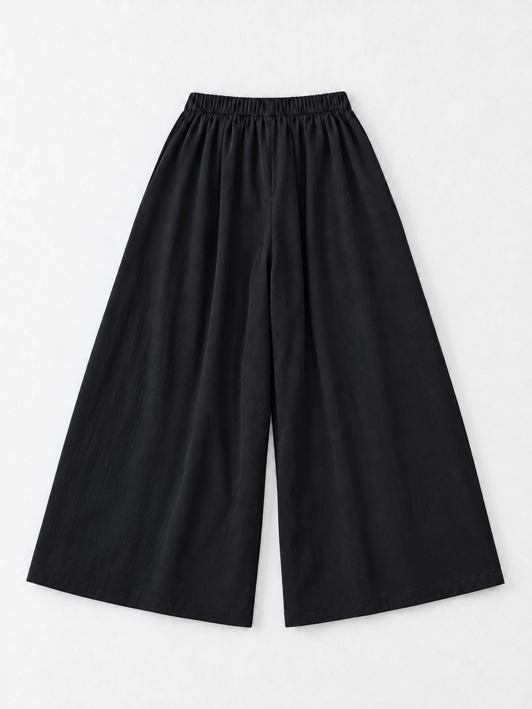 Graphic Wide-Leg Trousers · flat-back