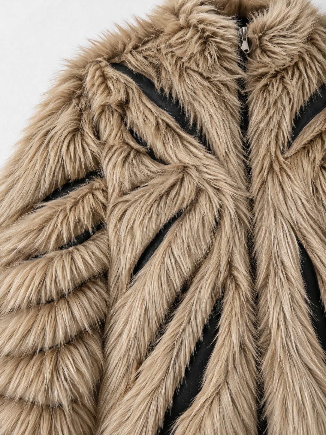 Textured Faux-Fur Jacket · detail-2