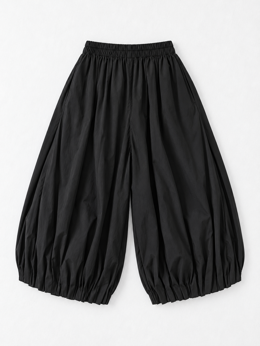 Pleated Balloon Trousers · flat-back