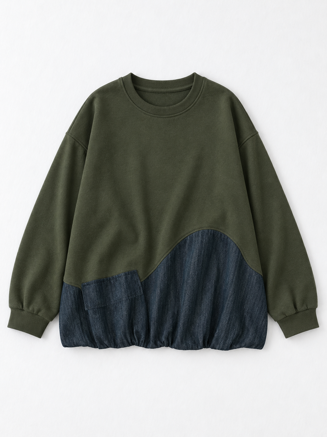 green · flat-front
