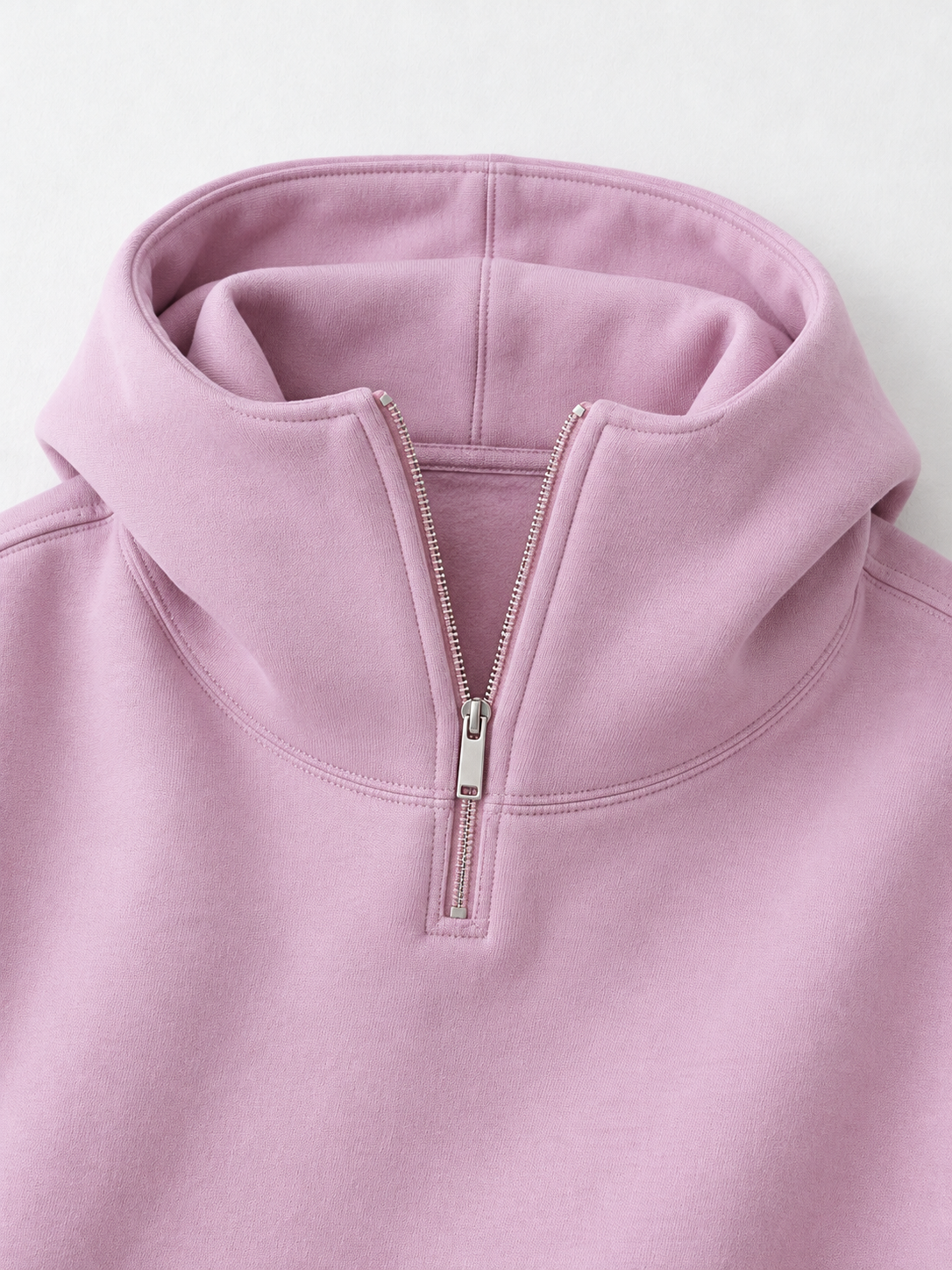 Half-Zip Volume Hoodie · detail-1