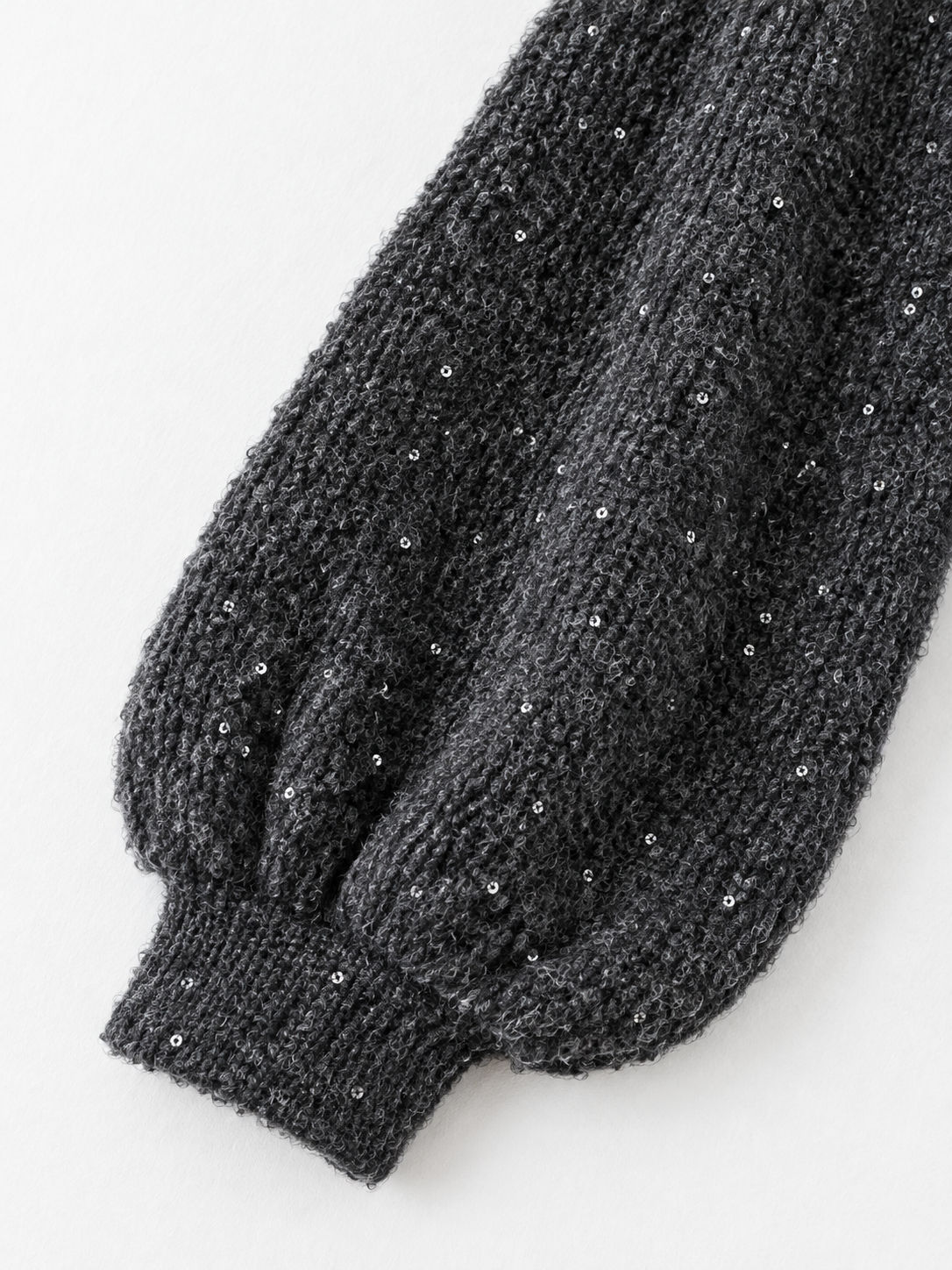 Sequin Open Knit Cardigan · detail-2