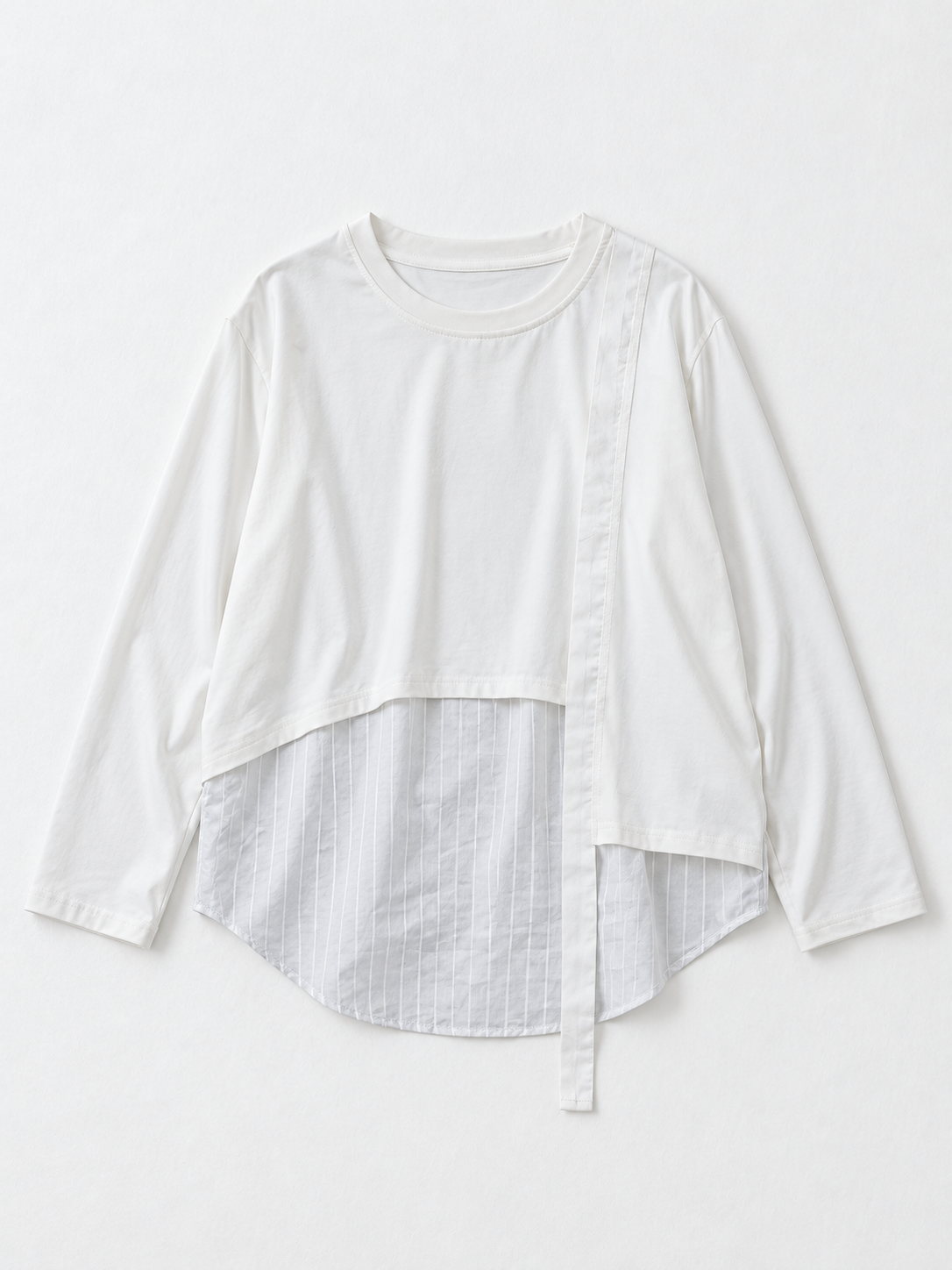 white · flat-front