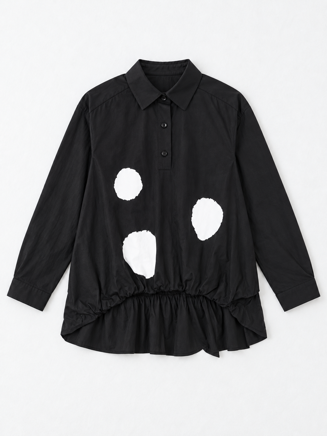 black · flat-front
