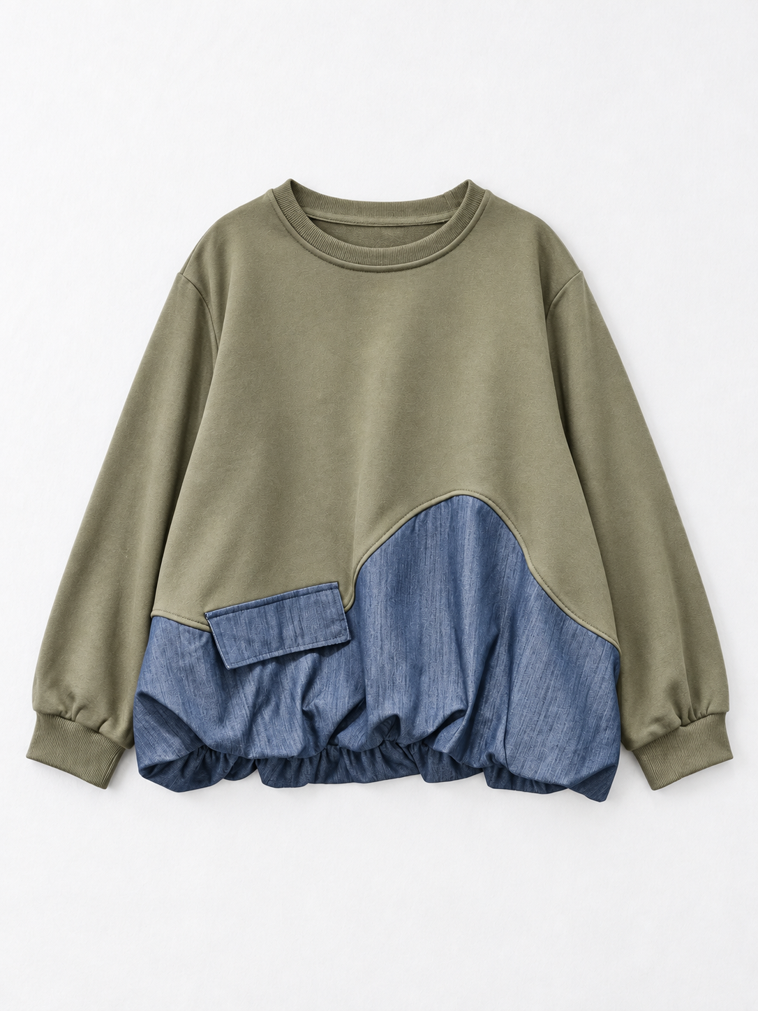 army Green · flat-front