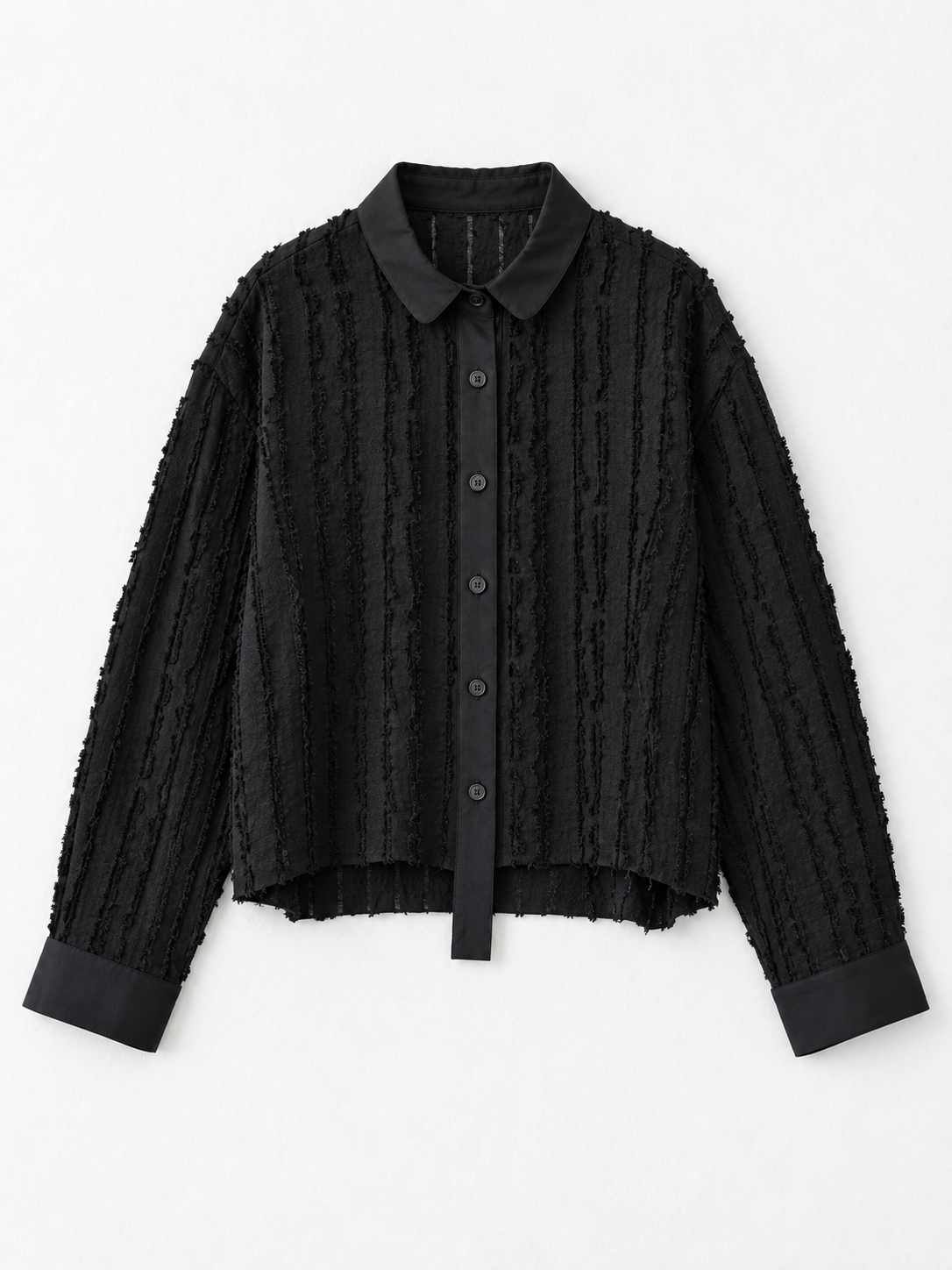 black · flat-front