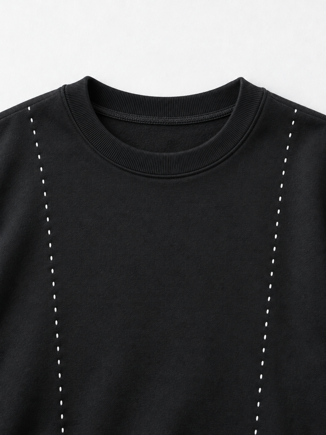 Topstitched Drawcord Sweatshirt · detail-1