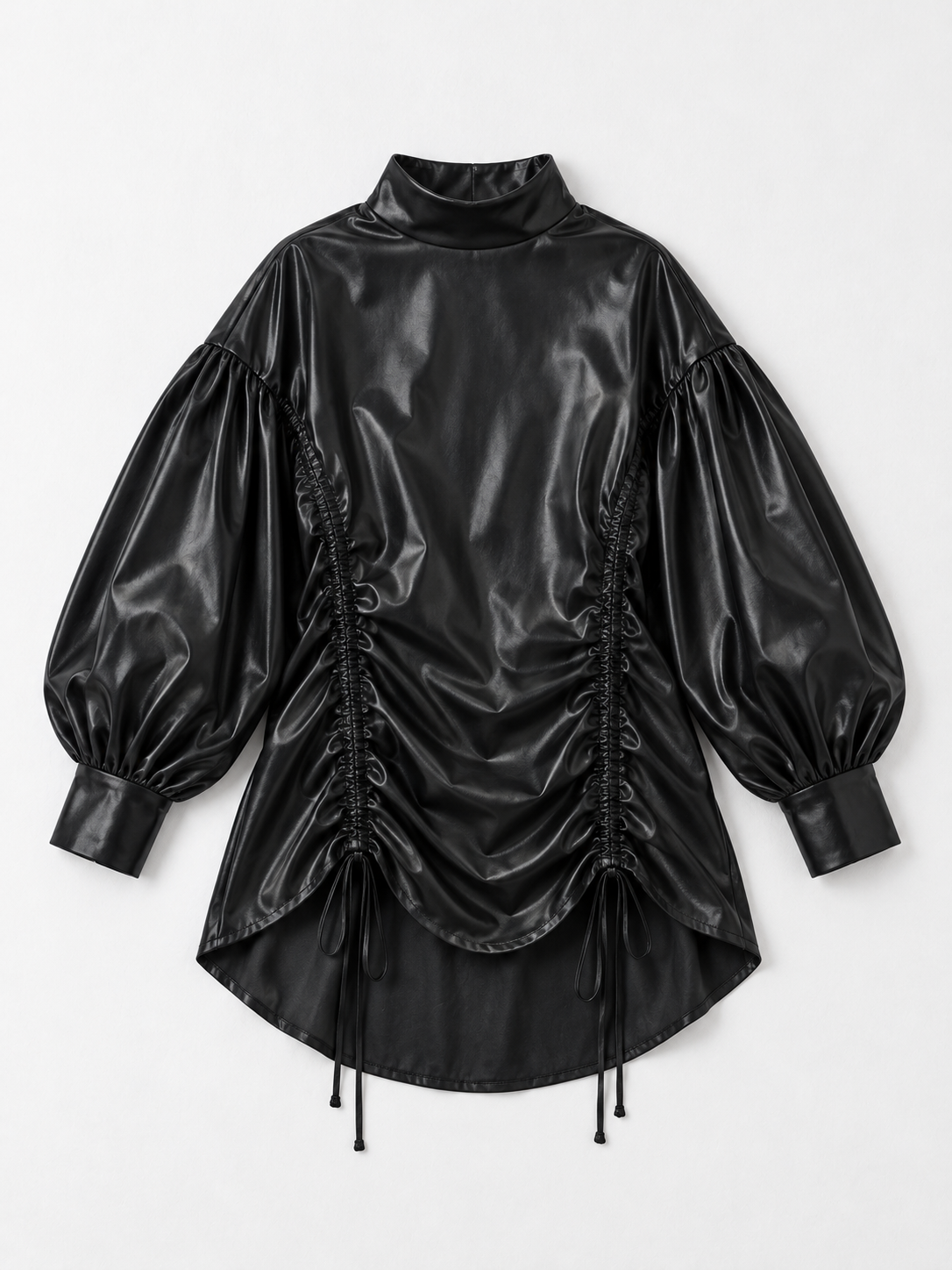 Black · flat-front