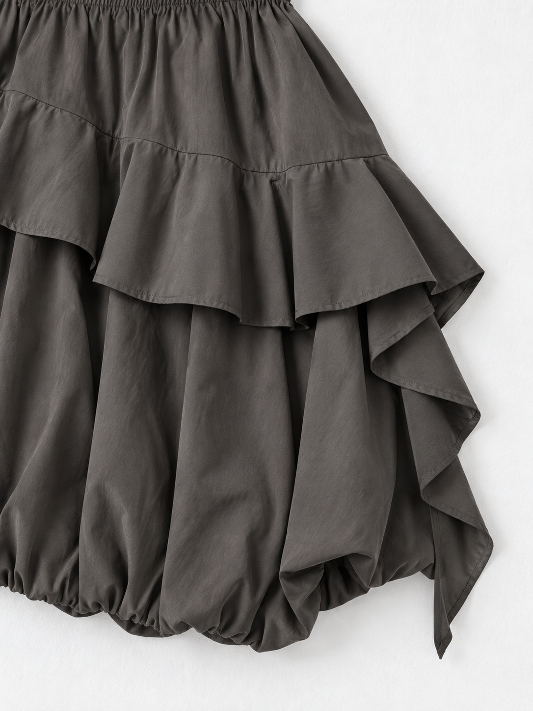 Asymmetric Ruffle Balloon Skirt · detail-2