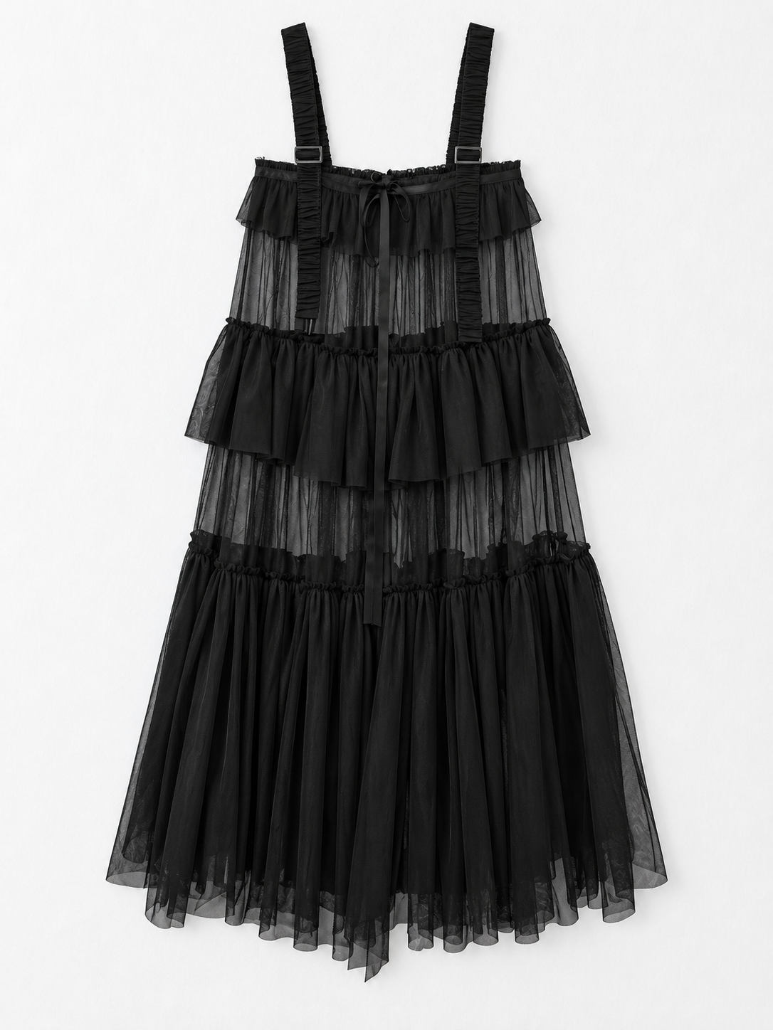 Black dress · flat-front