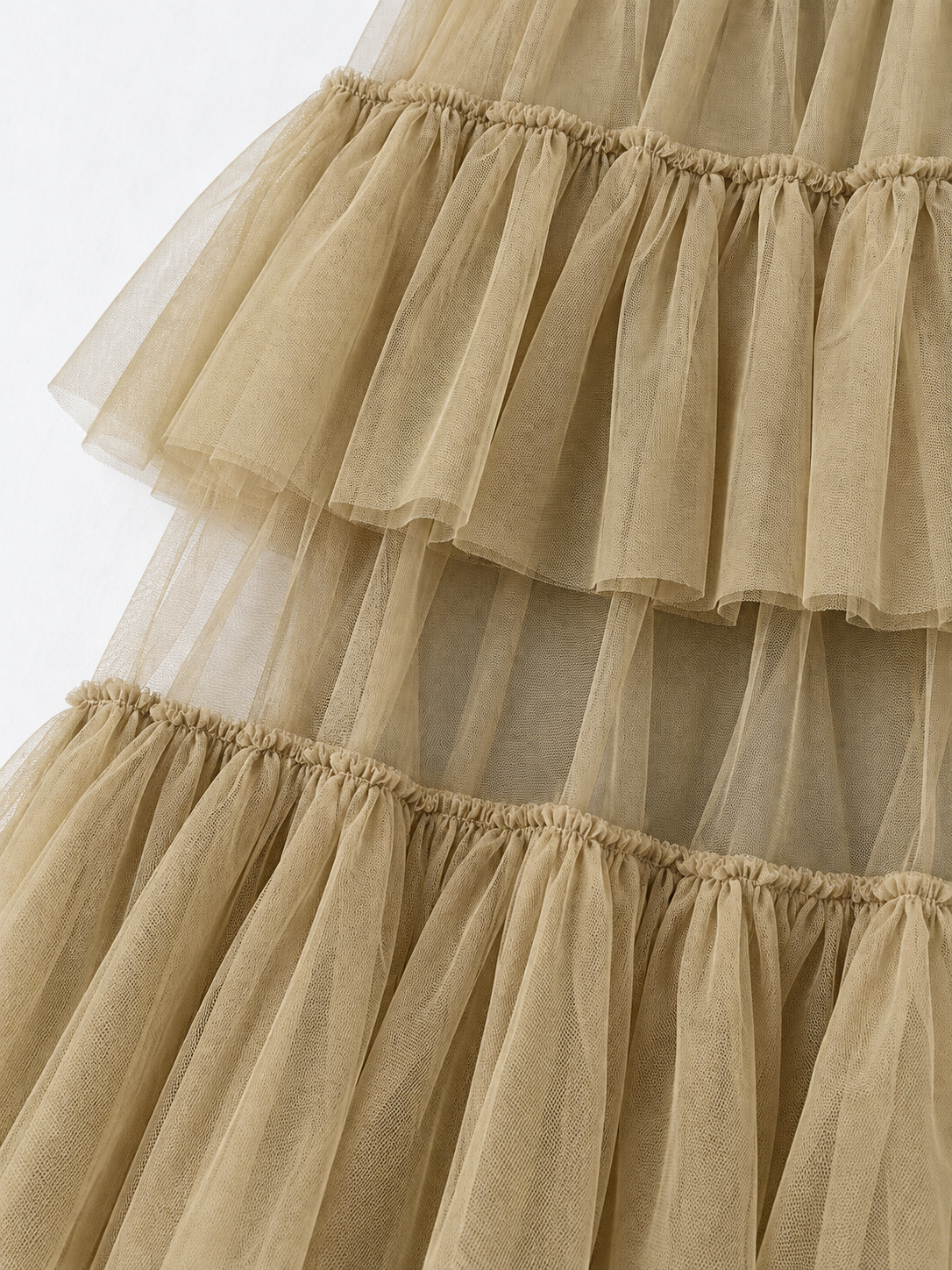 Tiered Tulle Strap Dress · detail-2