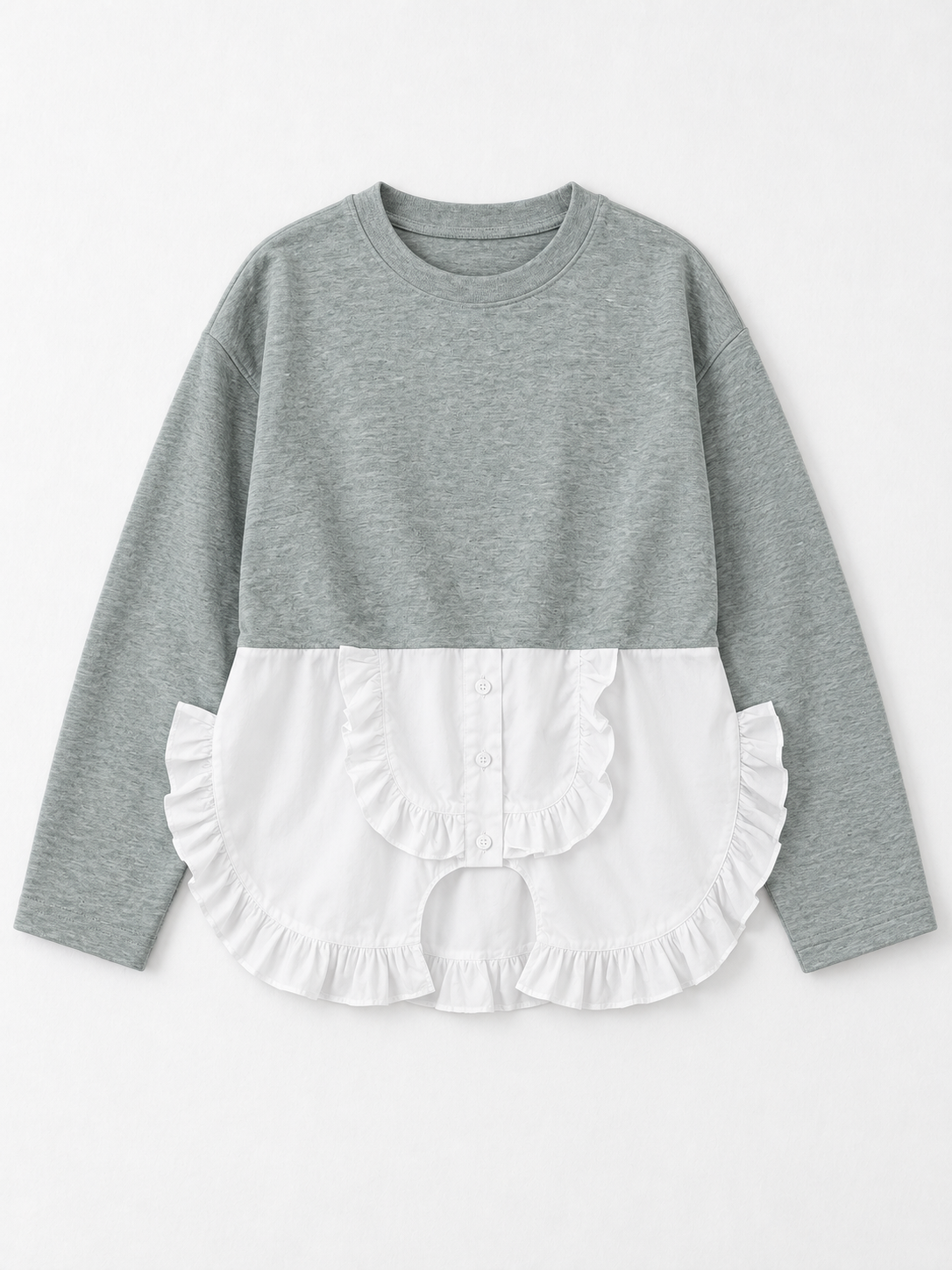 white · flat-front
