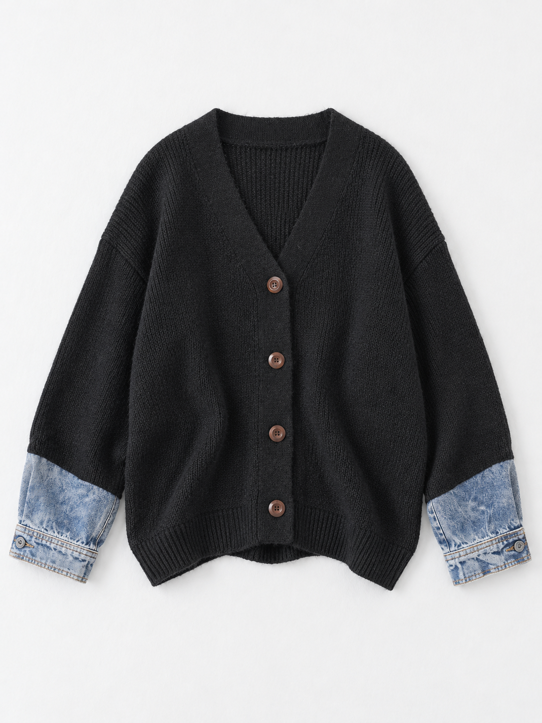 black · flat-front