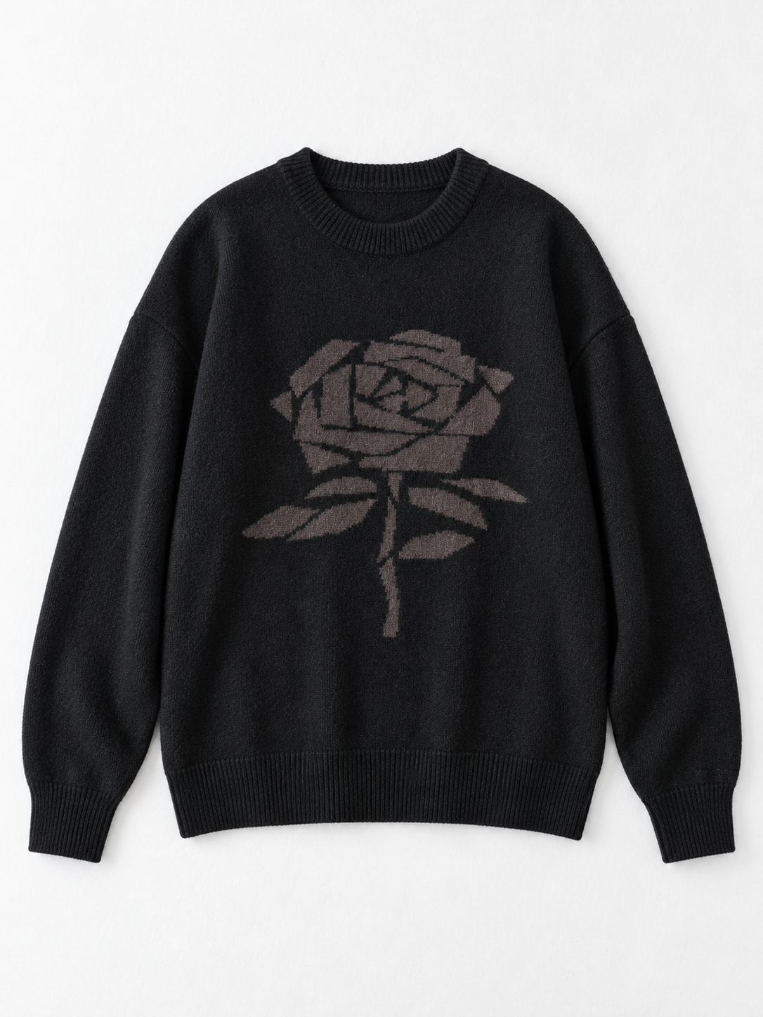 black · flat-front