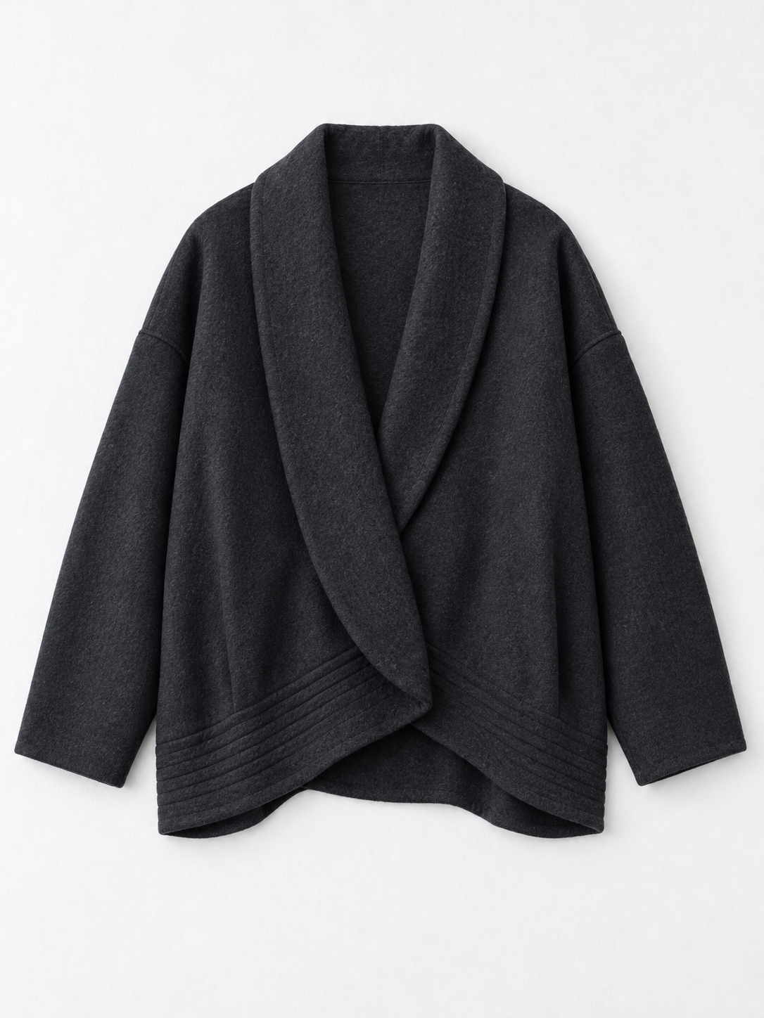 dark gray · flat-front