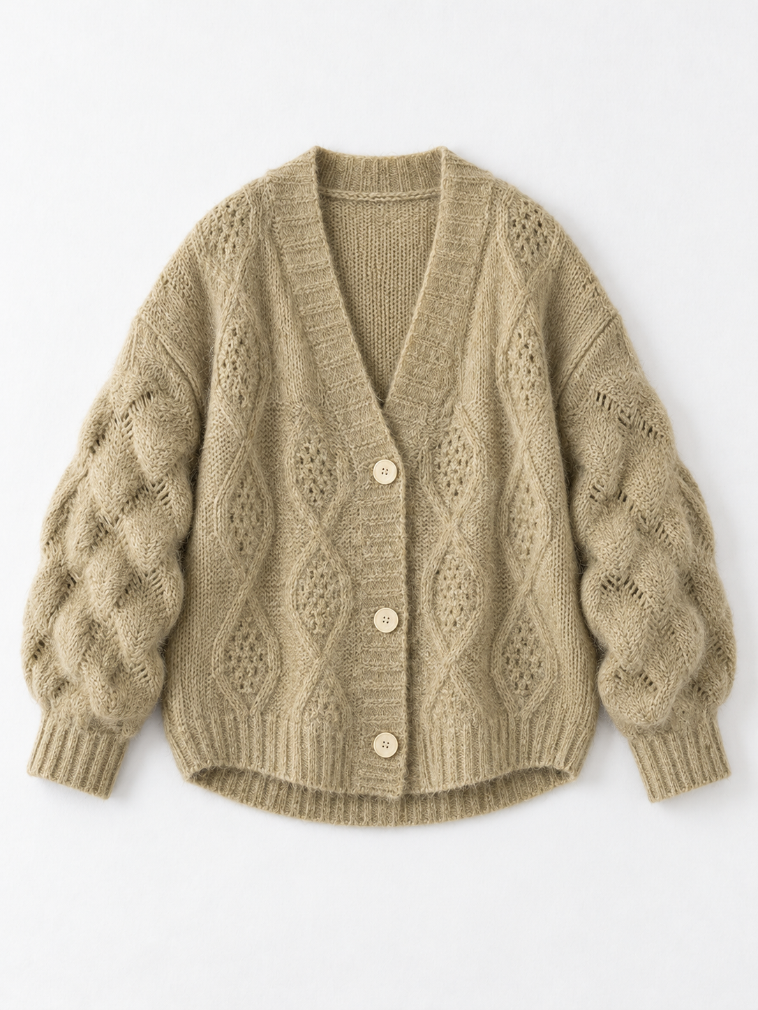 khaki · flat-front