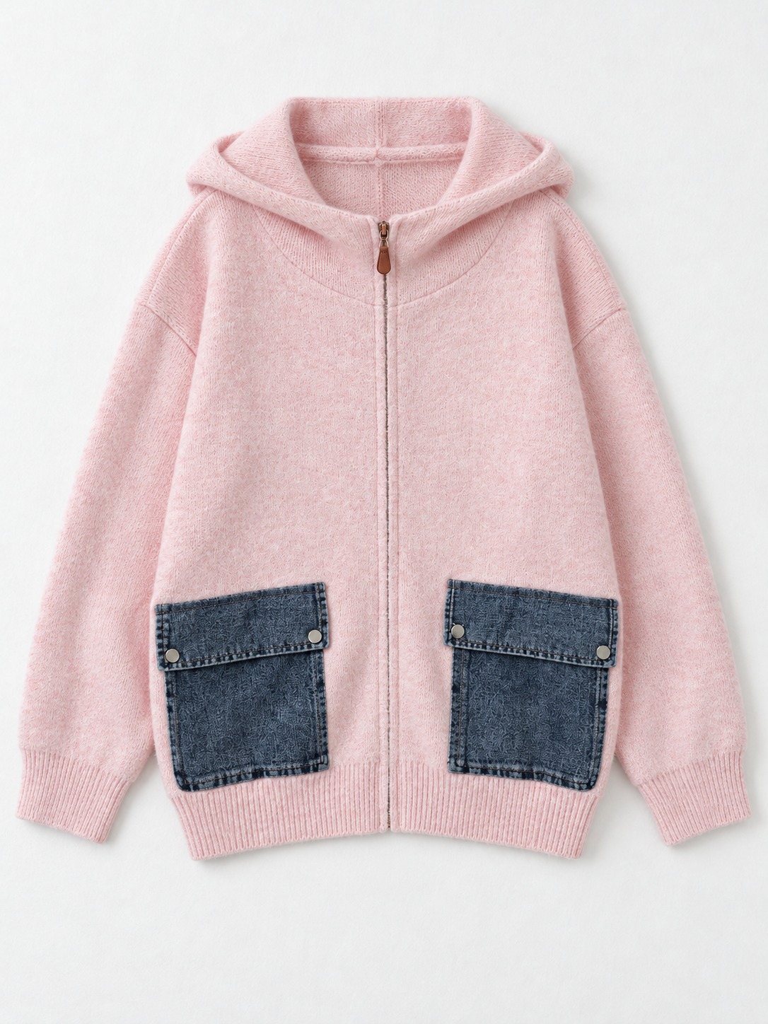 pink color · flat-front