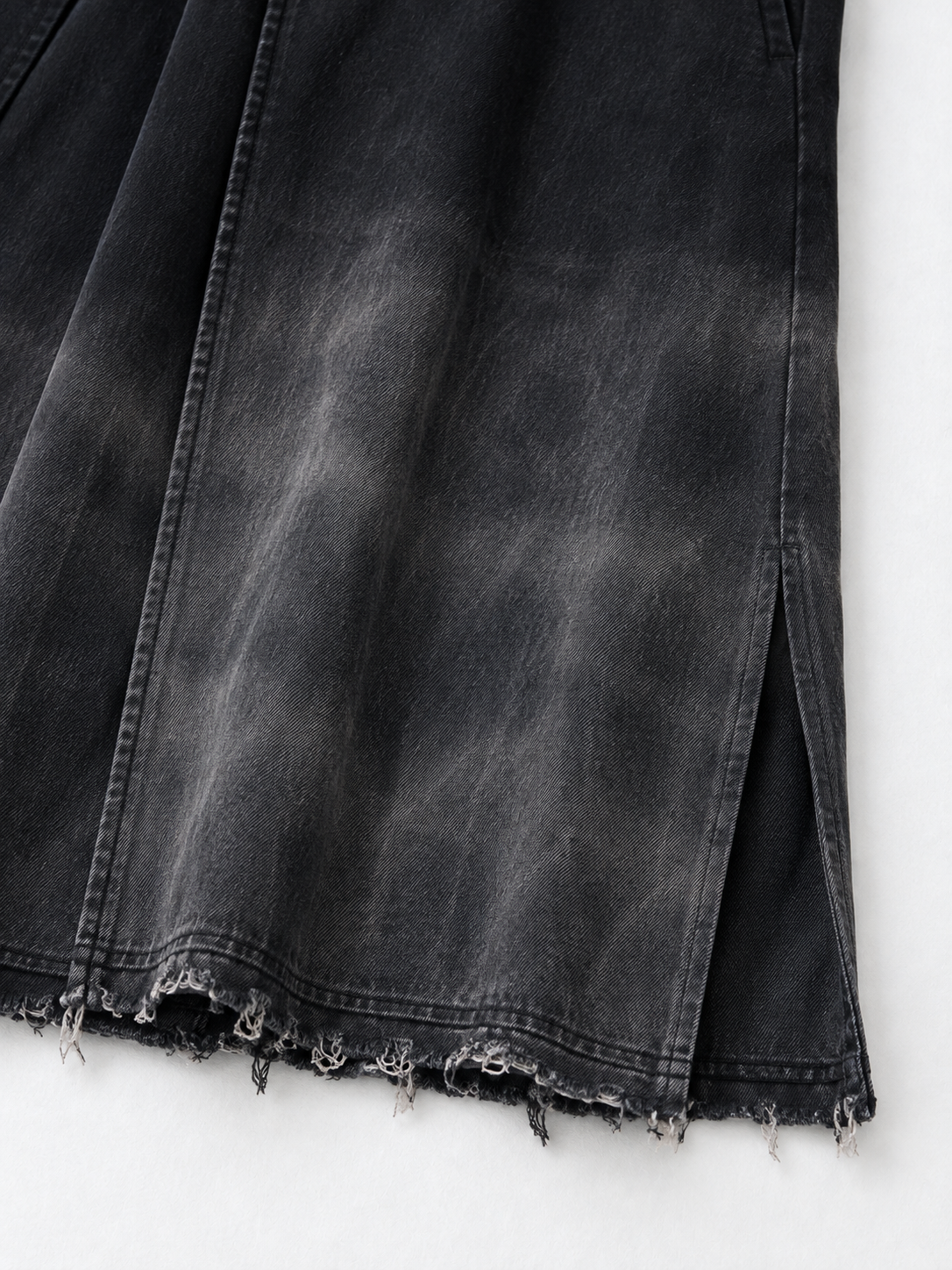 Faded-Panel Long Coat · detail-2