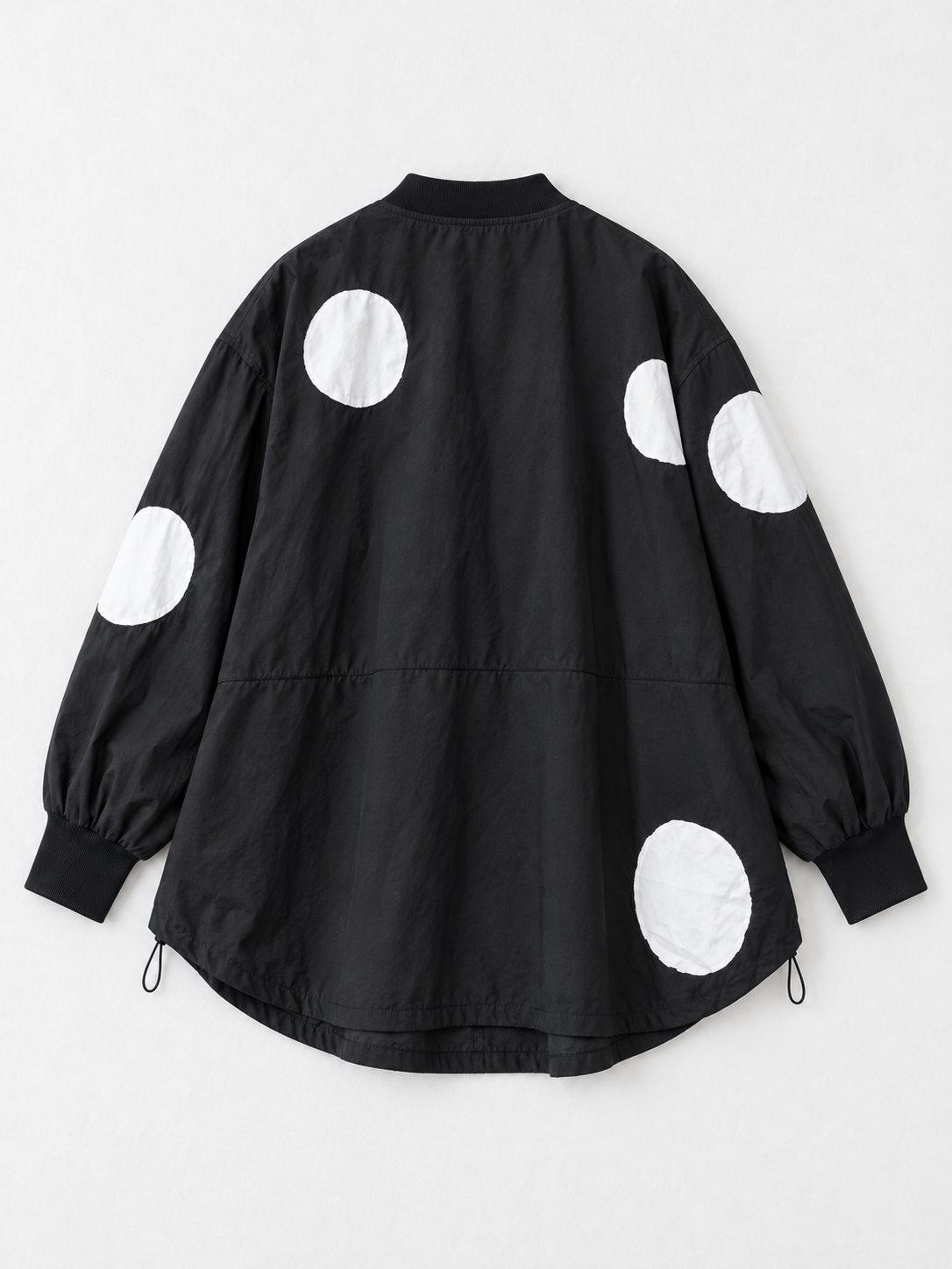Oversized Dot Zip Jacket · flat-back