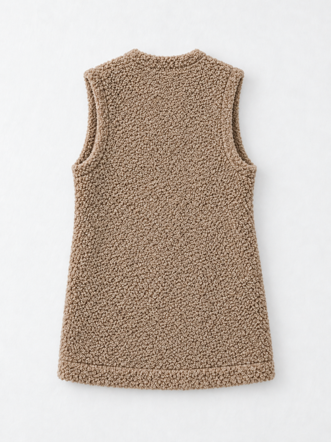 Double-Breasted Textured Vest · flat-back