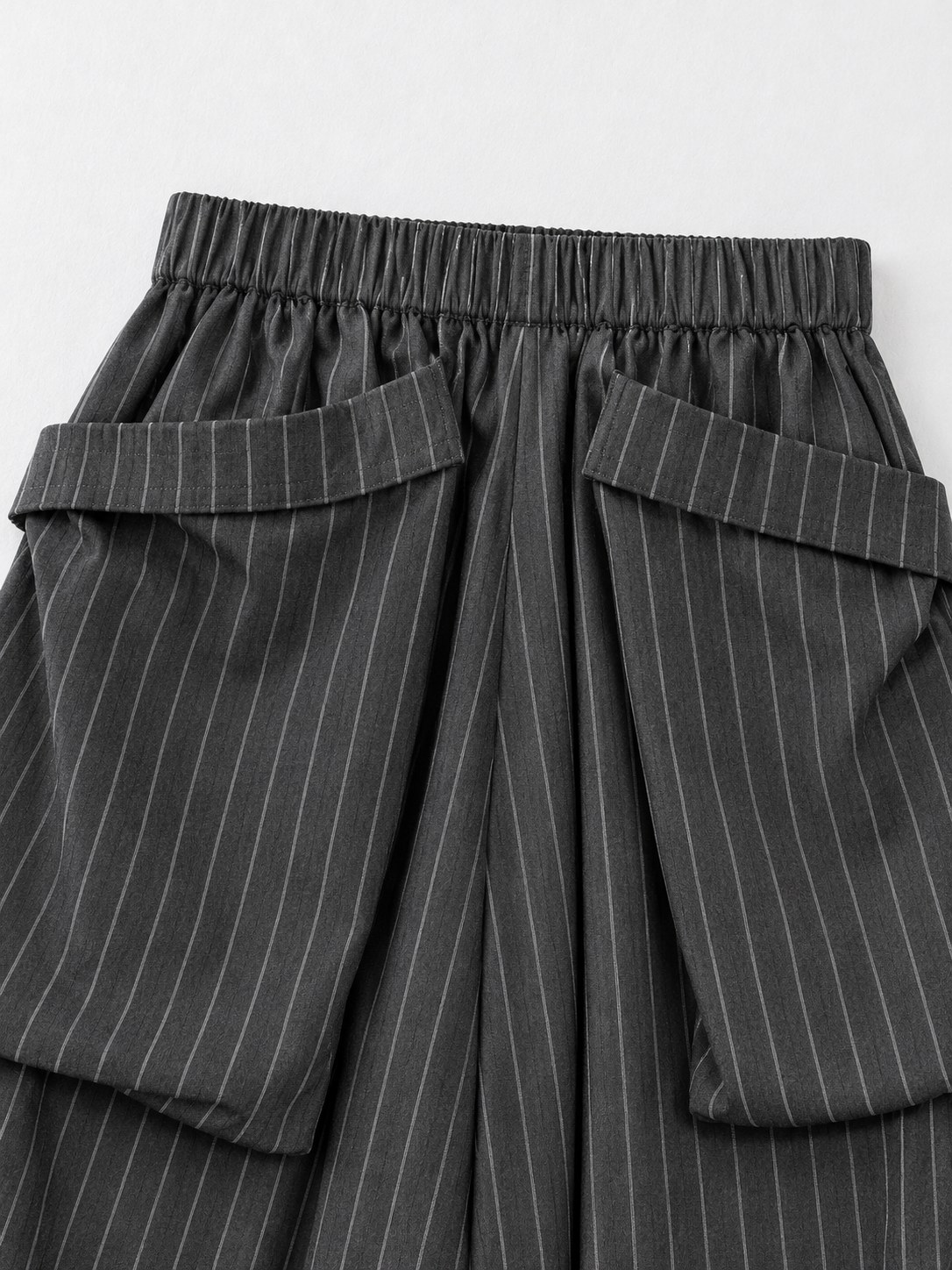 Oversized Pocket Pinstripe Culottes · detail-2