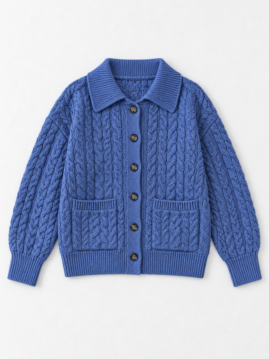 blue · flat-front