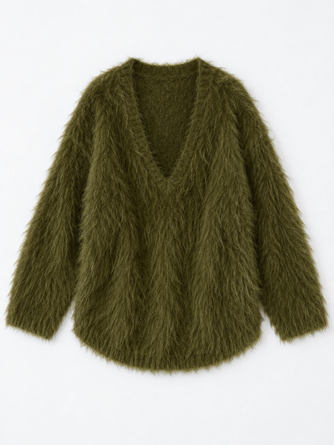 army Green · flat-front