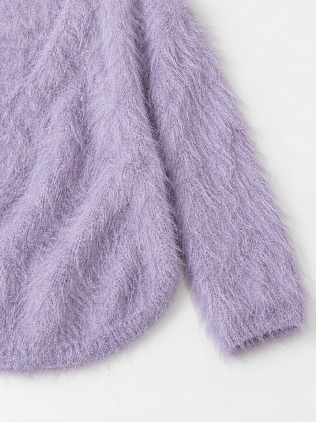 Deep V-Neck Textured Sweater · detail-2