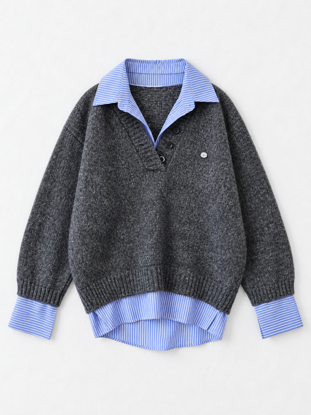 gray · flat-front