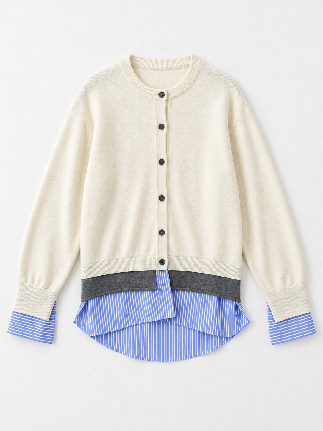 beige · flat-front