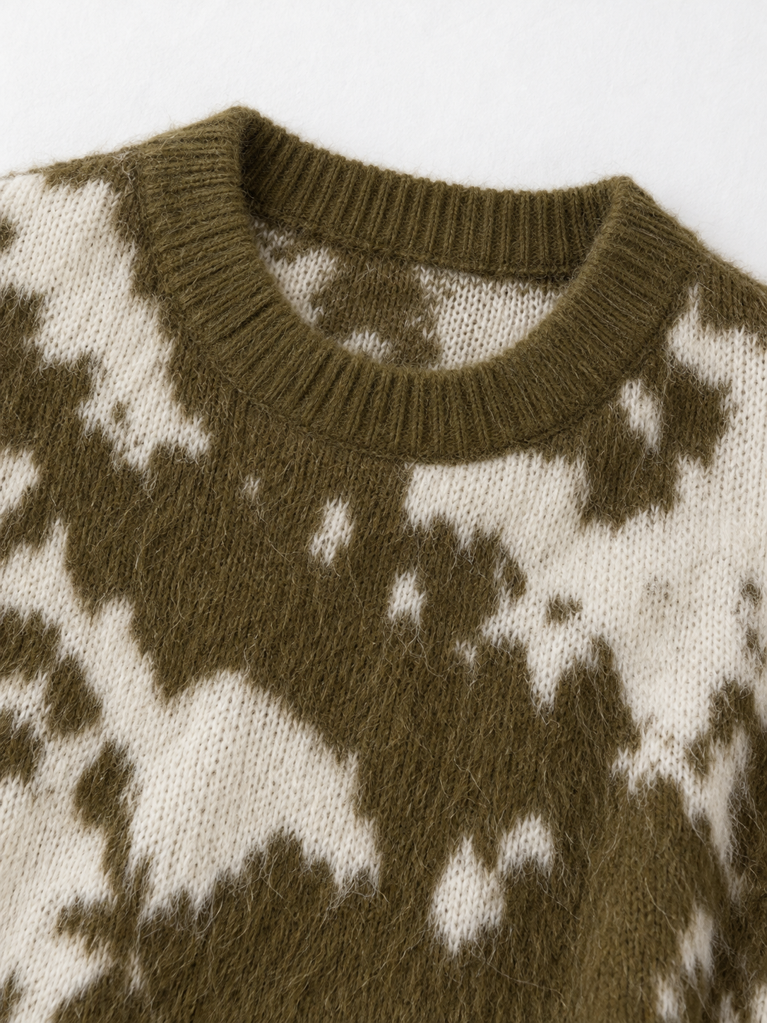 Abstract Intarsia Knit Sweater · detail-1