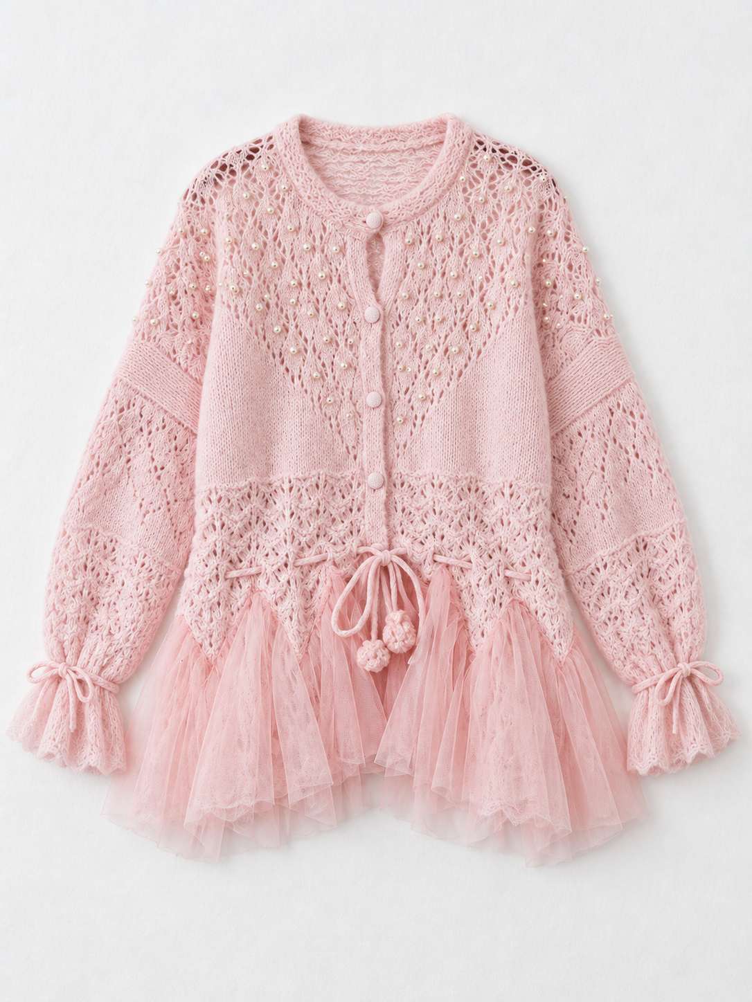 pink color · flat-front