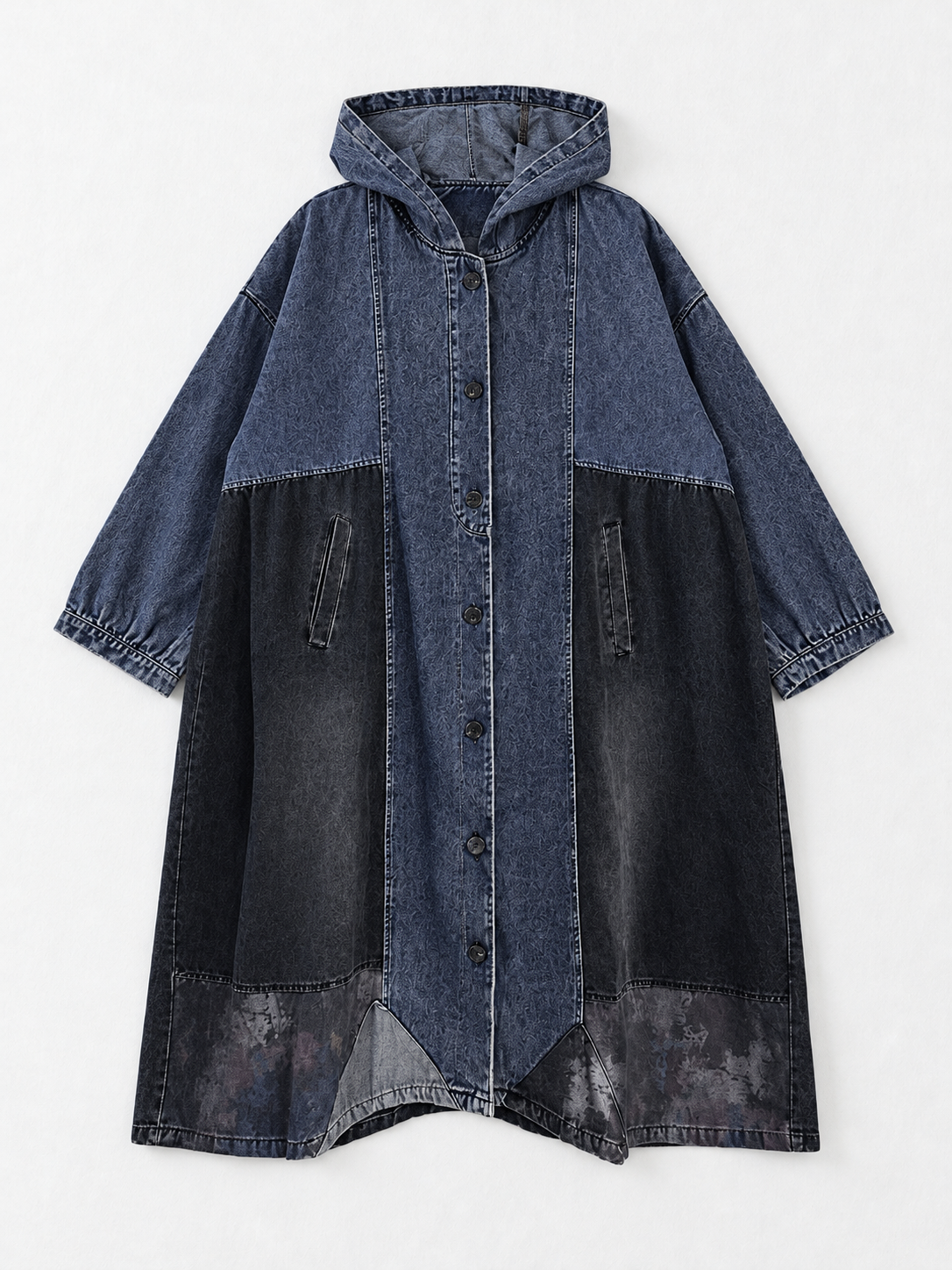 blue · flat-front