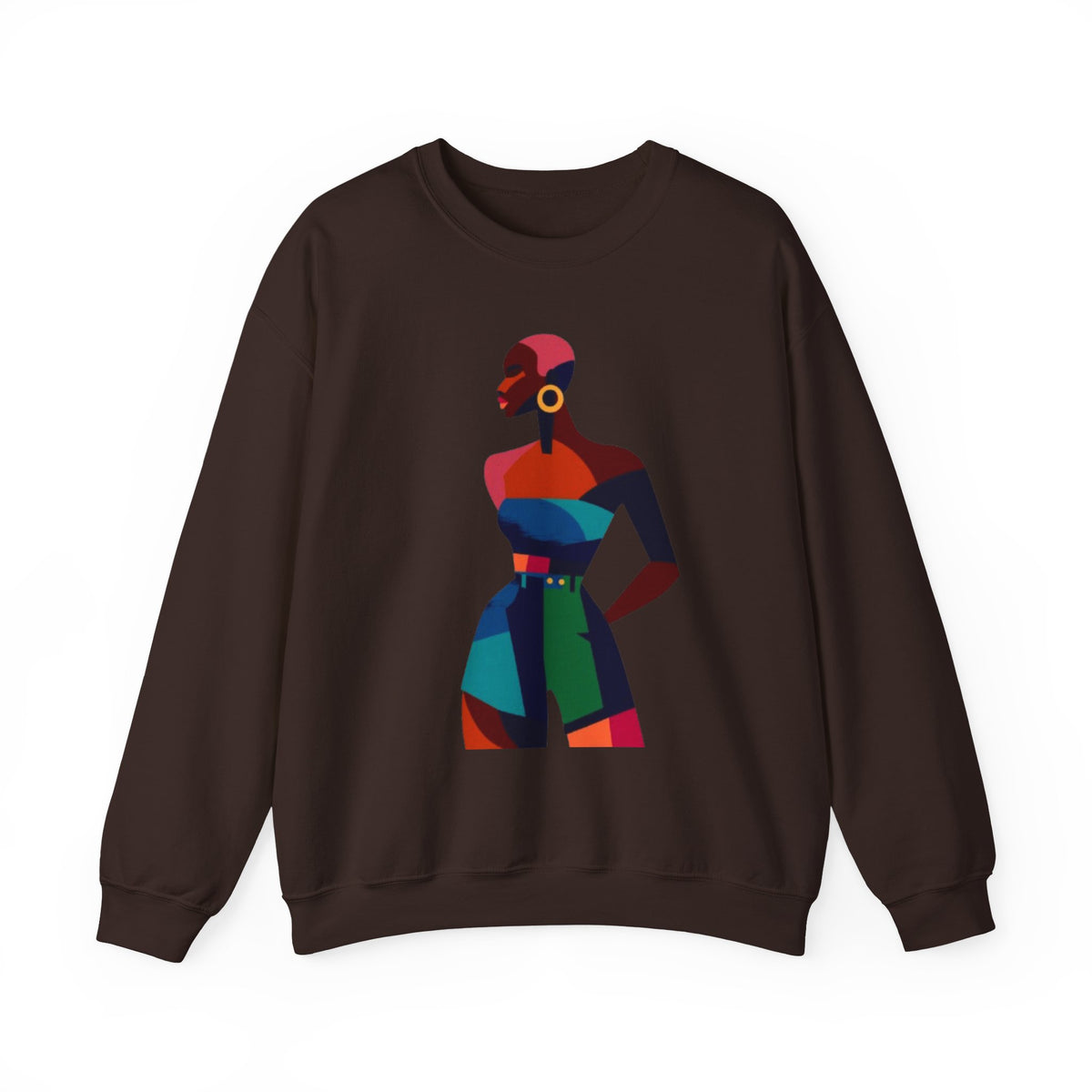 Abstract Afro Chic Crewneck Sweatshirt