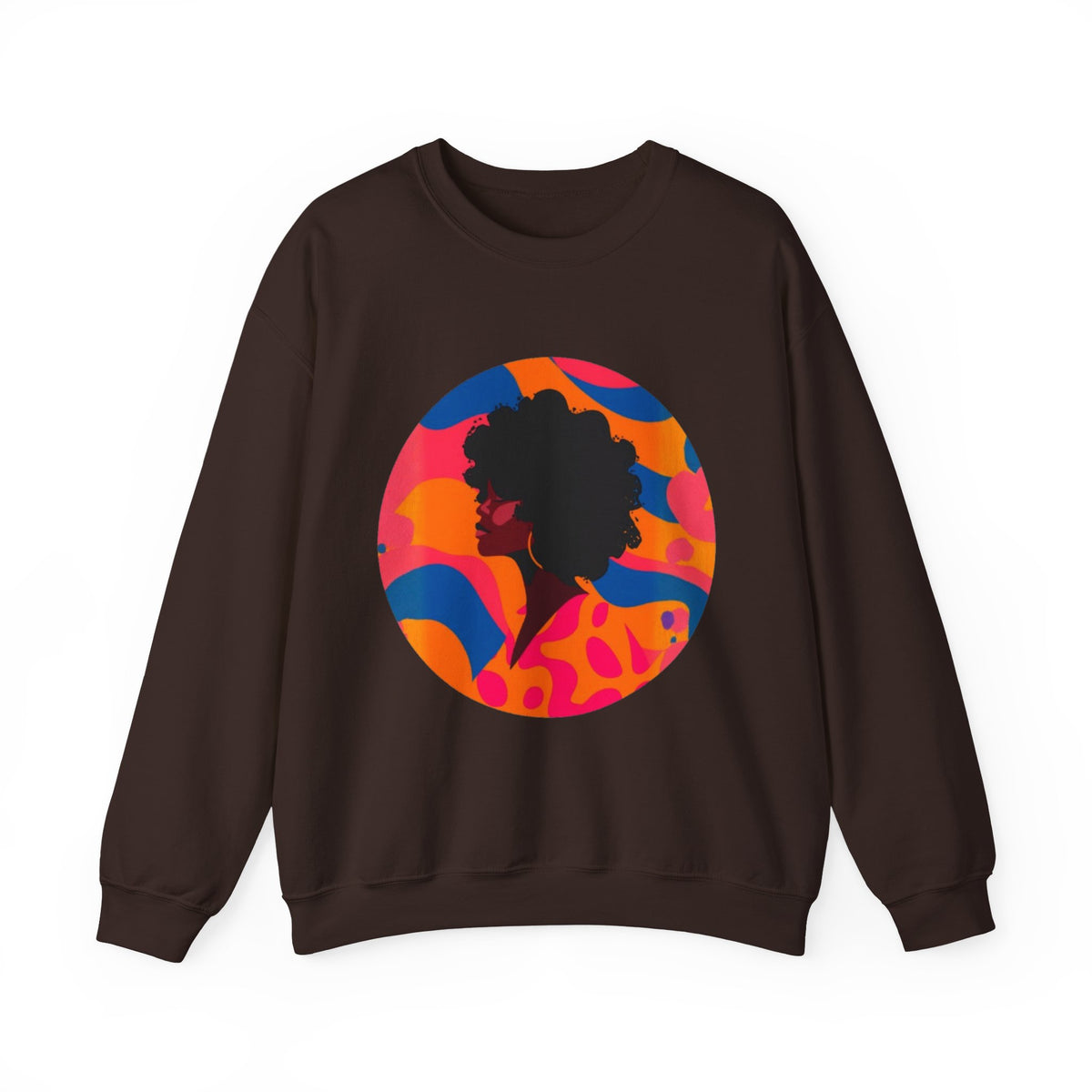 Afro Silhouette Crewneck Sweatshirt